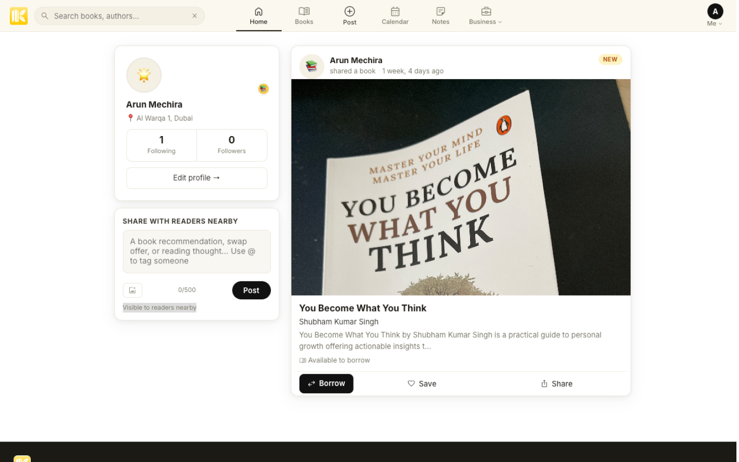 Koottar Posts — share reading moments